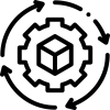 A person inspecting a product in a lab for development